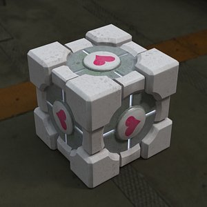 Companion Cube Low Poly