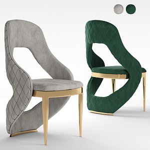 3D Golden Leg Chair model