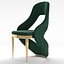 3D Golden Leg Chair model