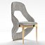 3D Golden Leg Chair model