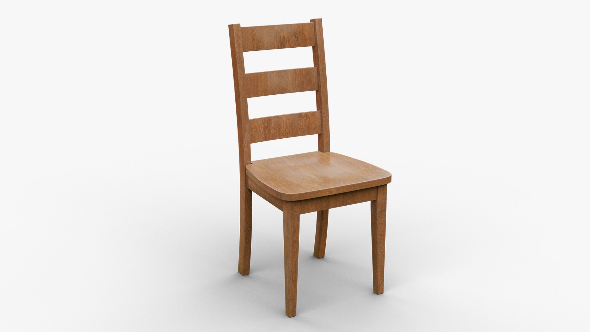 3D Wooden Chair Model - TurboSquid 1606251