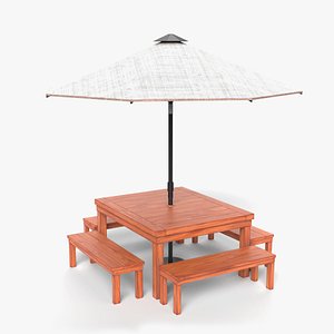 Patio Table 3d Models For Download Turbosquid