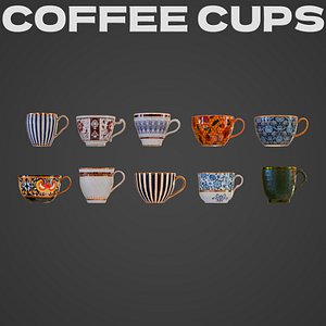 3D Coffee Cups
