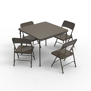 Card table and chairs