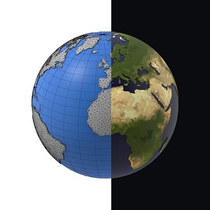 Earth detailed design graphic cartoon