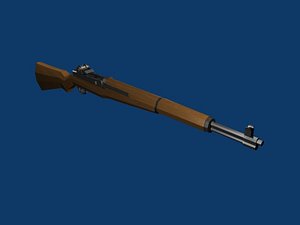 3d model wwii m1 garand rifle