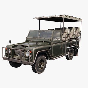 Classic Safari Tour Vehicle 4x4 - PBR Worn