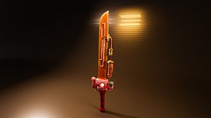 Cyberpunk Style SteamPunk Sword 