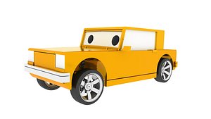 3D cartoon car rig model