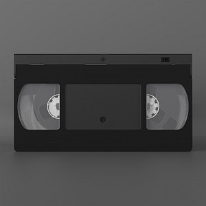 Videocassette VHS magnetic tape model
