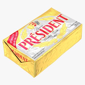 3D model President Unsalted French Butter