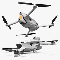 Antigravity A1 Foldable Aerial Drone with Camera Rigged for Cinema 4D