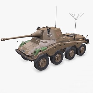 3D Sd Kfz 234 Puma PBR model