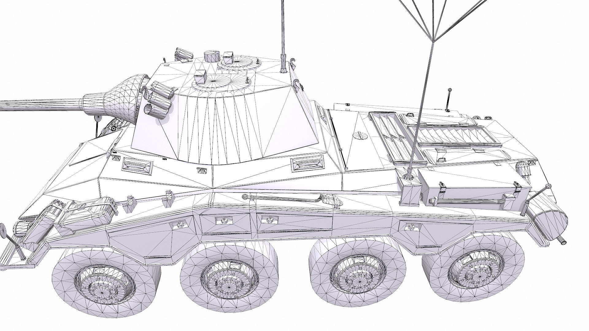 3D Sd Kfz 234 Puma PBR model - TurboSquid 2134468