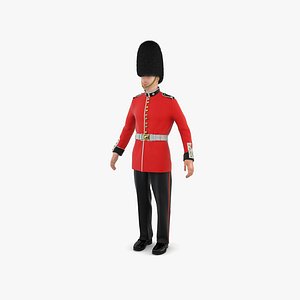 3D model British Royal Guard