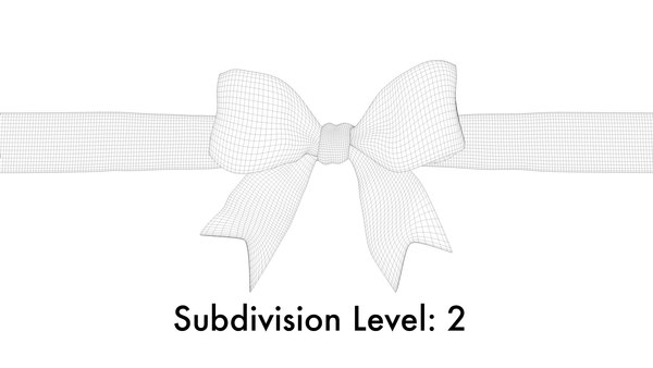 Animated Christmas Ribbon Bow Untie 3D model - TurboSquid 1813624
