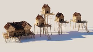 3D model Medieval Forest House