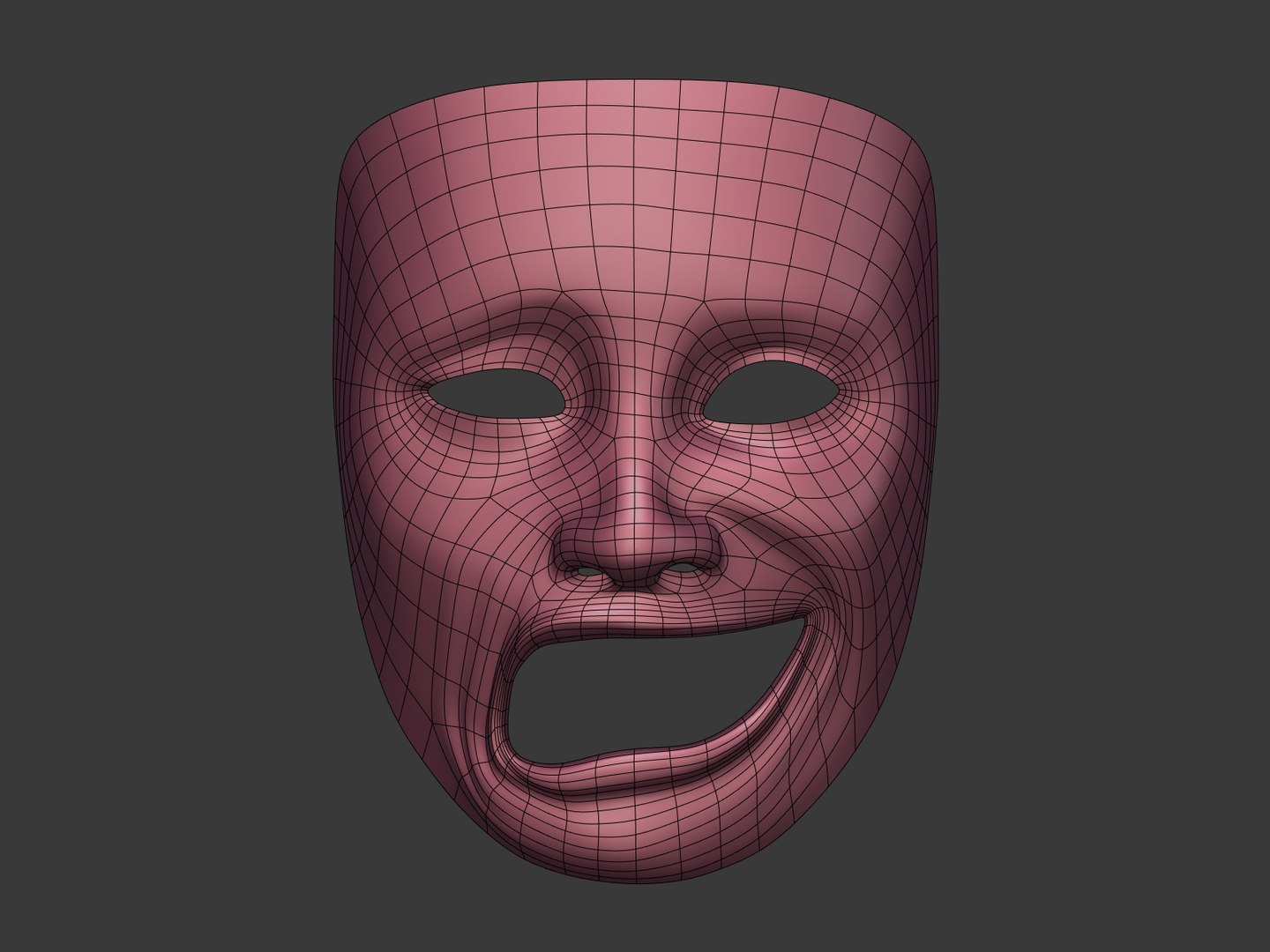 Theater Mask Model - TurboSquid 1452977