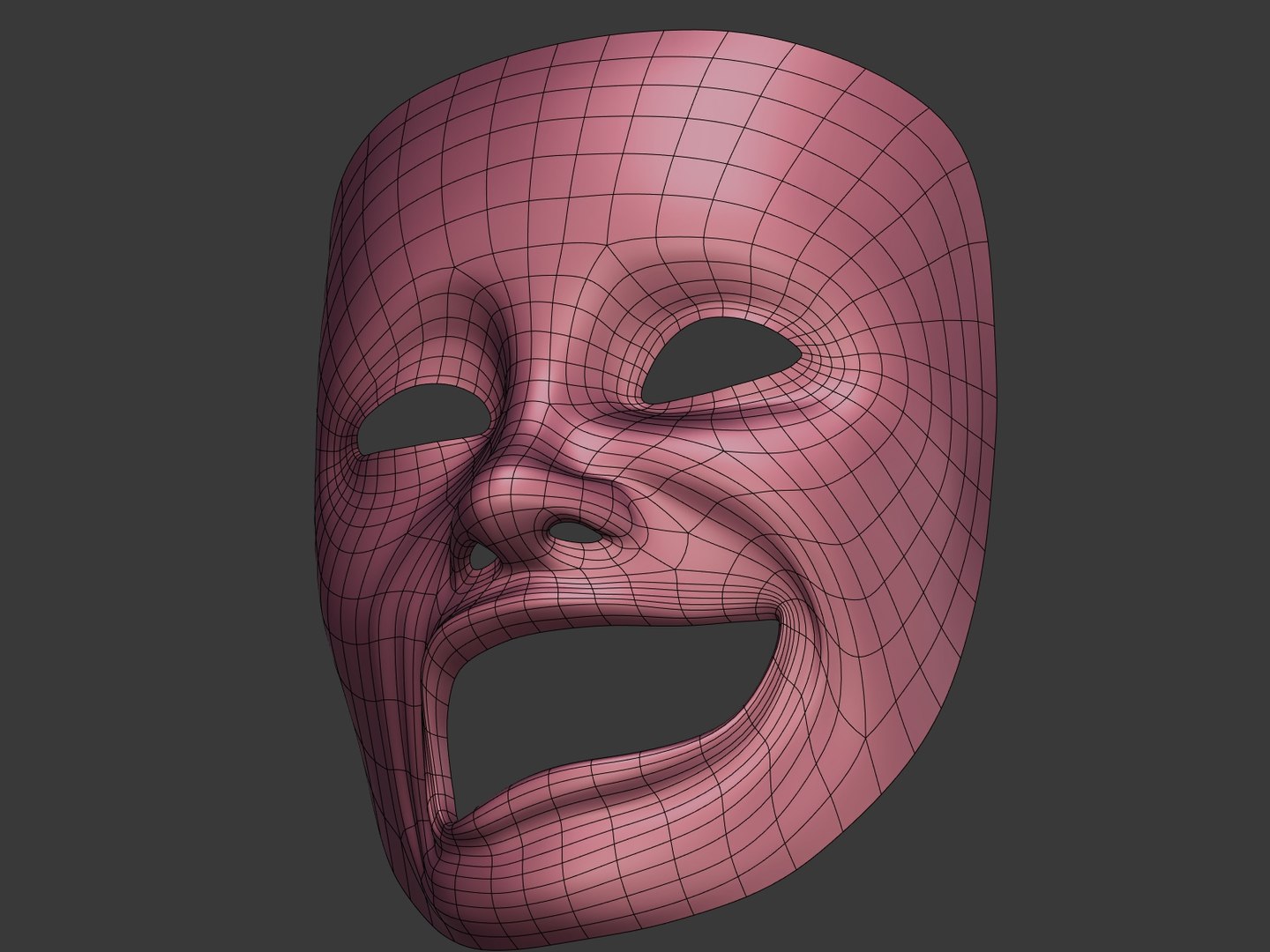 Theater Mask Model - TurboSquid 1452977