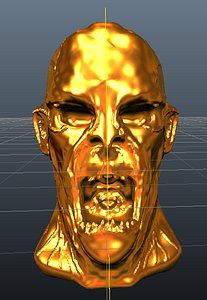 golden zombie obj