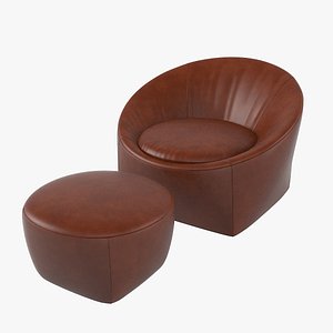 minotti capri leather cahir 3D model