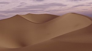 3D model desert sand dune