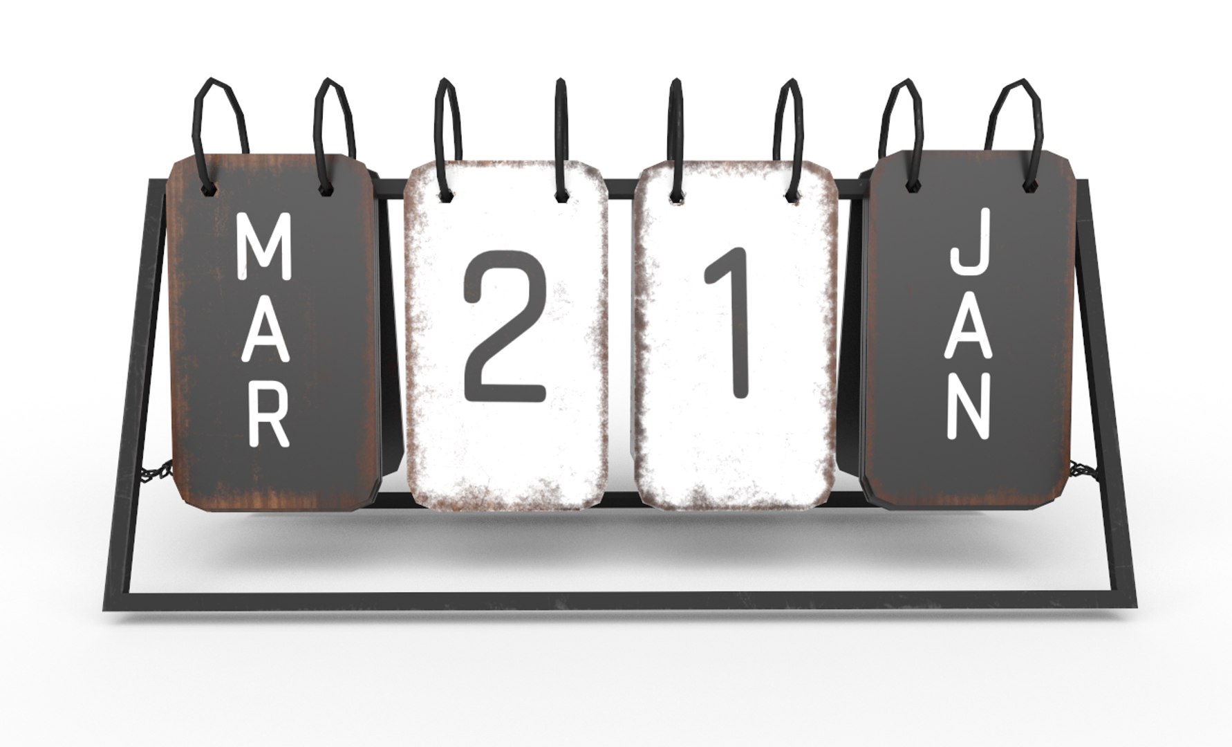 Calendar Modeled 3D Model - TurboSquid 1701942