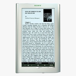sony prs-950 3d model