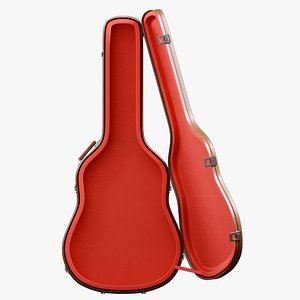 Leather Open Hard Guitar Case
