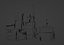 Sci-Fi Derelict Greeble Buildings set of 3