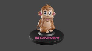 monkey animal 3D model