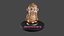 Monkey Statue Model
