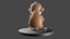 Monkey Statue Model