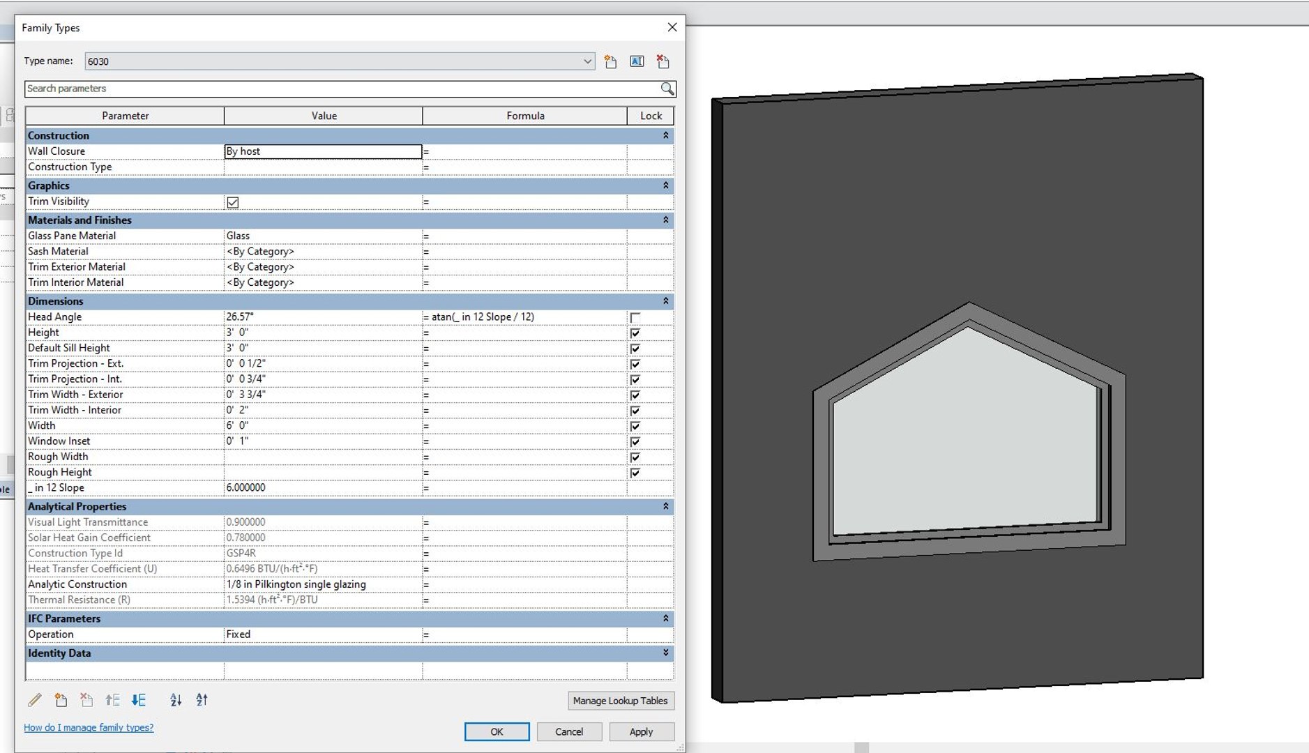 Parametric Fixed Window - Gable Model - TurboSquid 1834744