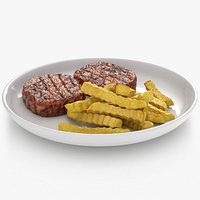 Classic Beef Steak with Crinkle Chips