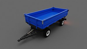 voxel dump truck vox 3D model