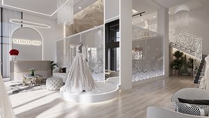 3D Wedding Shop model