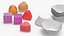Assorted Gumdrops in Paper Cups Set Multicolor
