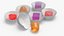 Assorted Gumdrops in Paper Cups Set Multicolor