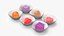 Assorted Gumdrops in Paper Cups Set Multicolor