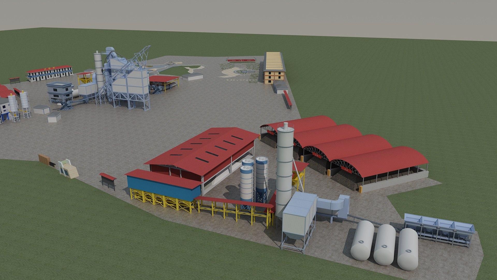 3D Concrete Batching Plant Model - TurboSquid 2072632