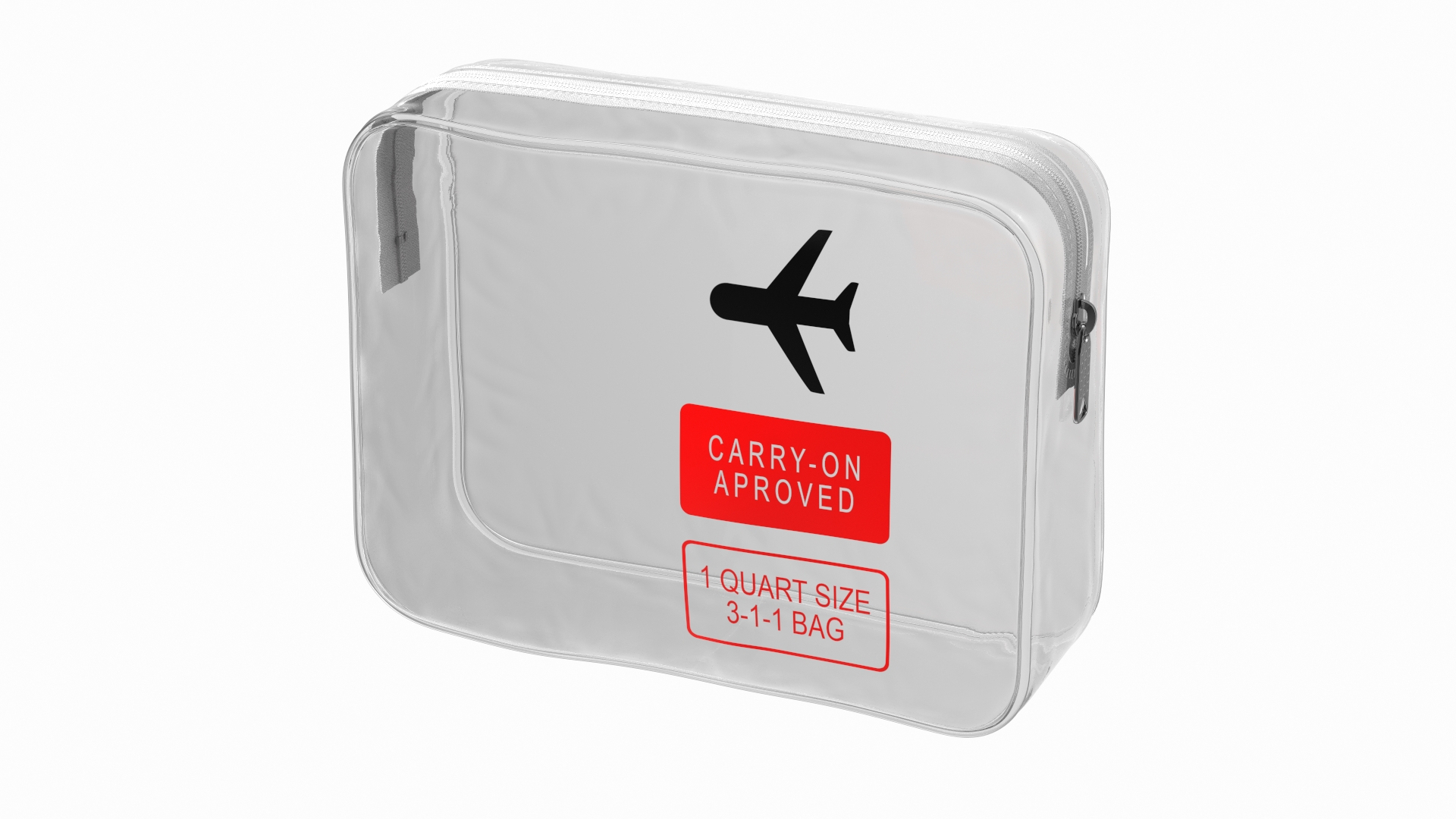 TSA Approved Clear Travel Cosmetic Bag 3D TurboSquid 1831183