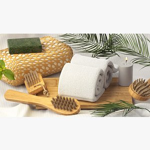 Bathroom Bath Amenities Brushes Aromatherapy 3D