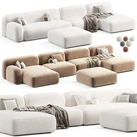 Modular sofa Ribble  Bucle White