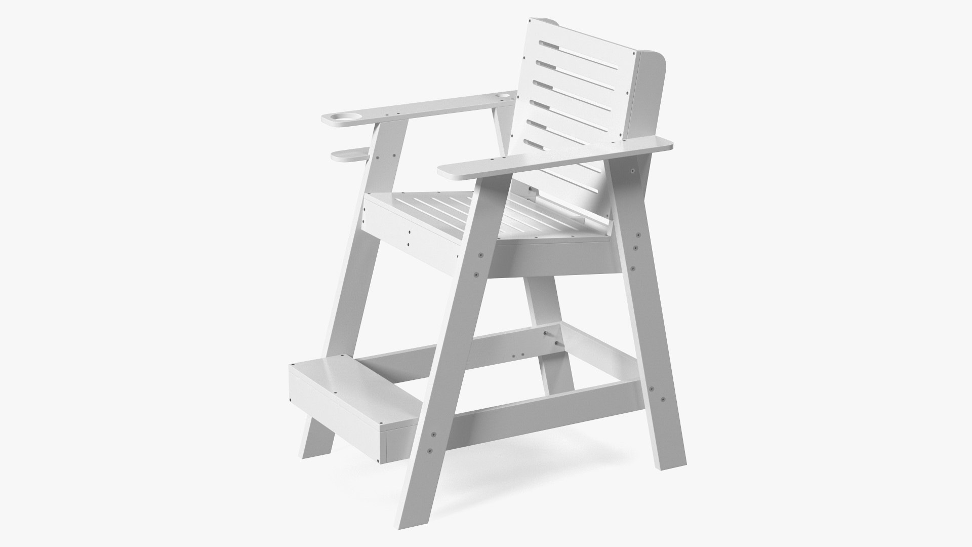 Lifeguard Chair 30 inch 3D model preview