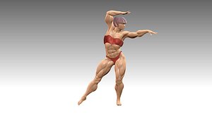 3D Woman Body Builder model