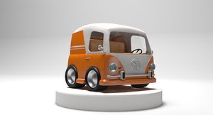 3D BEACH VAN TOY MODEL model
