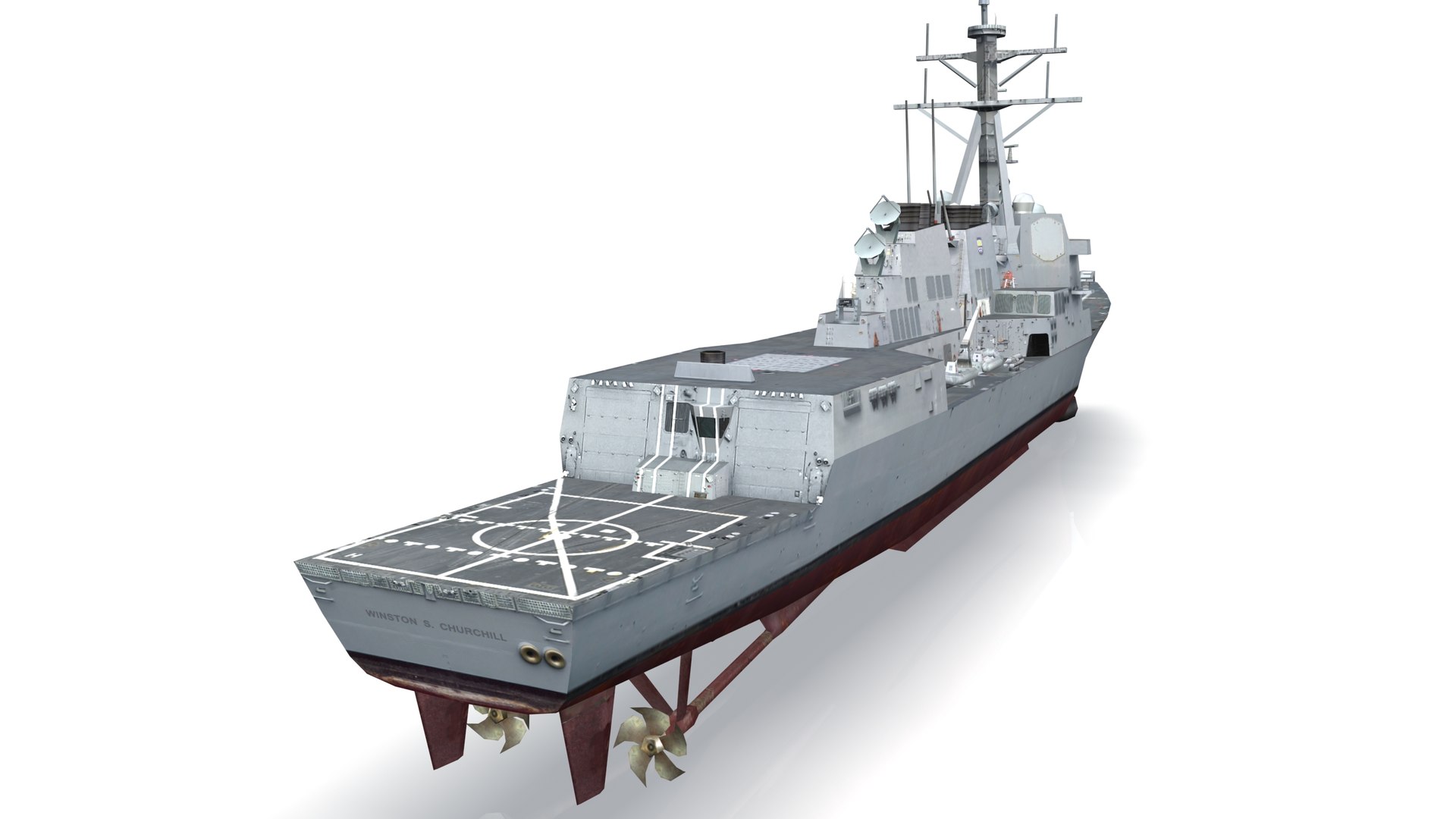 Flight Iia Arleigh Burke 3d Model