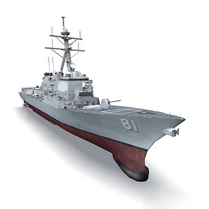 flight iia arleigh burke 3d model