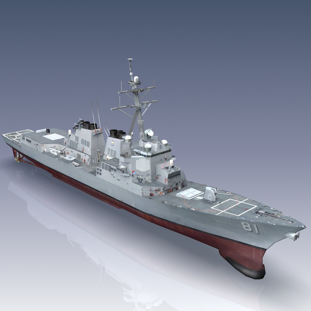 flight iia arleigh burke 3d model
